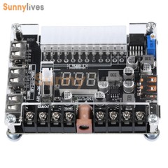 20Pin 24Pin ATX Power Supply Breakout Board Adjustable Voltage Module + Case DIY