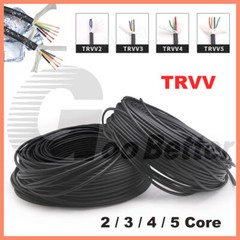 TRVV 2/3/4/5 Core Electrical Flexible PVC Cable Wire 0.2/0.3/0.5/0.75/1/1.5mm²