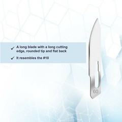 100 Sterile Scalpel Blades #60 + Handle #8 – Autopsy Post Mortem Surgical Dental