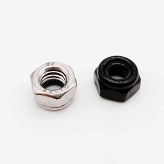 Black Stainless Steel Nylon Lock Nut M2 M2.5 M3 M4 M5 M6 M8 M10 M12 M14 M16