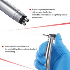 LED Optic Mini Head Dental High Speed Handpiece One Water Spray Air Turbine M4