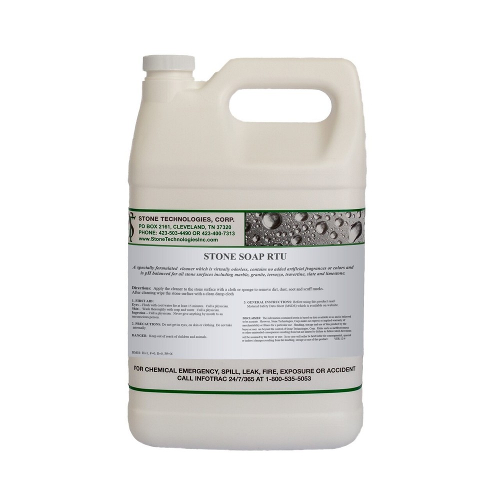 Plant Based Stone Soap RTU Cleaner Marble Granite Limestone & Travertine 1gallon