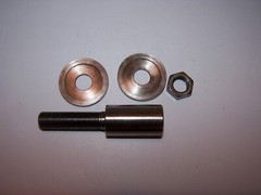 Motor Arbor 3 1/2” Length, 1 7/8″ Treads, 1/2″x 20TPI Threads, Adapter, #P453