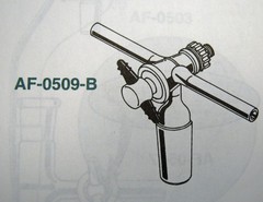 CHEMGLASS AIRFREE ADAPTER VACUUM INERT GAS 24/40 FREE SHIPPING 53