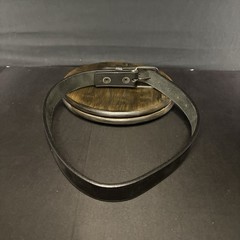 Boston Leather Off-Duty Belt Size 30″ Plain Black 1.5” w/ Chrome Buckle USA Made