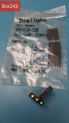 (5PCS ) 564-2210-233F DIALIGHT / 3 LED, YELLOW20mA ,YELLOW/20mA, GREEN/20mA 2.1V