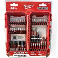 Milwaukee 48-32-4010 Shockwaze 54 Pc. Piece Driver Bit Set 1/4″ Hex Shank Size