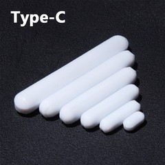 Lab PTFE Magnetic Stir Bars Type A B C Stirrer Bar Rod High Temp Length 4-100mm