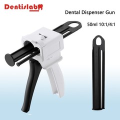 4:1/10:1 50ML Ratio Dispensing Gun kit Dental Impression Mixing Dispenser Gun