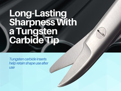 Curved Crown Collar Cutting Scissors 4.25″ ARTMAN