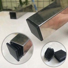 Square & Rectangle Plastic End Caps Blanking Plugs Tube Lnserts Various Sizes