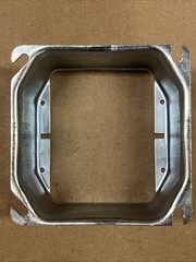 ORBIT 42200, 4″x4″x 2″ Raised Double Device 2 Gang Square Mud Ring 1pc