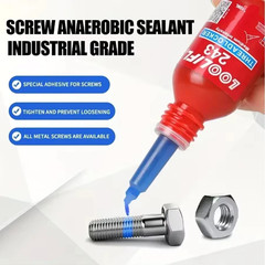 LOOLIFL Blue Thread Locker 243 Nuts-Bolts Locker, Screw Adhesive Lock Tight Seal