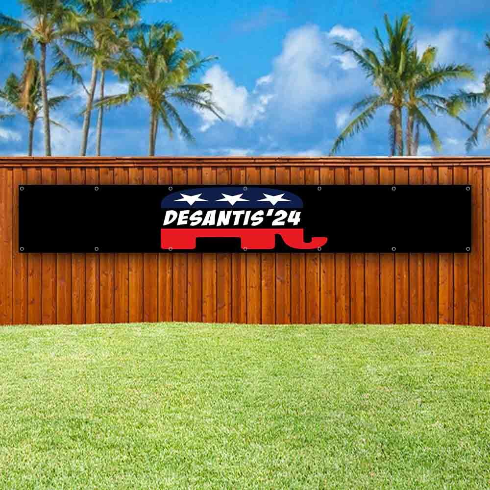 DESANTIS 2024 XXL Banner Advertising Vinyl Flag Sign Many Sizes LARGE SIZE ELECT