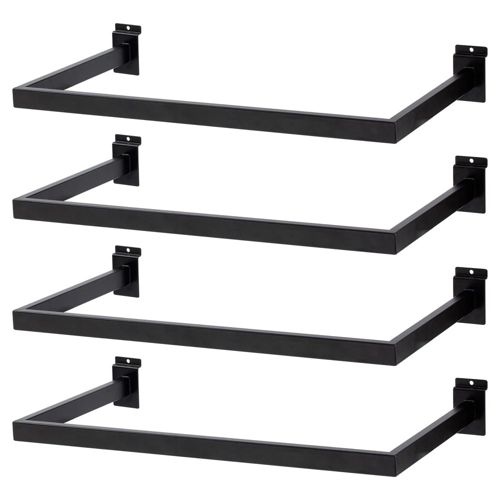 Slatwall U-Shaped Rectangular Tubing Hangrail – 24″x12″, Slatwall Accessories…