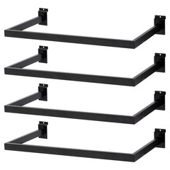 Slatwall U-Shaped Rectangular Tubing Hangrail – 24″x12″, Slatwall Accessories…