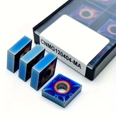 10pcs CNMG431 CNMG120404-MA Carbide Inserts Nano-Blue Coating Insert is Suitable