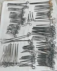 Assorted Lot of 108 Various Brand & Size Of OR Medical Surgical Instruments, S.S