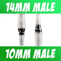 Scientific Lab Glass Adapter Fitting 14mm Male to 10mm Male