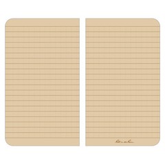 Tan Pocket Blank Book 6 x 3.5 Field Flex 120 Pages Durable Reference Material