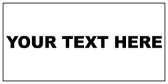 Your Text Here Custom Black Car Door Magnets Magnetic Signs-Qty 2