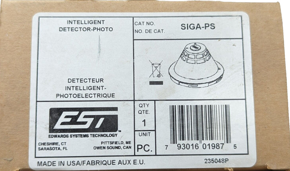 BRAND NEW EDWARDS EST SIGA-PS SIGA PS Photoelectric Smoke Detector
