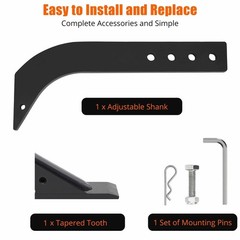 1PC Tractor Box Blade 16″ Adjustable Ripper Shanks Anti-Rust Coating For Plowing