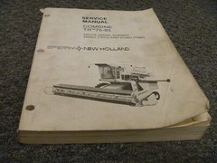 Sperry New Holland TR75 TR85 Combine Shop Service Repair Manual 403001- 310401-