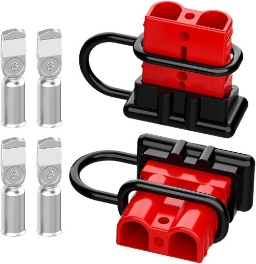 50A 6-12 Gauge 12V-36V Battery Quick Connect/Disconnect Connector, W Size: 50A