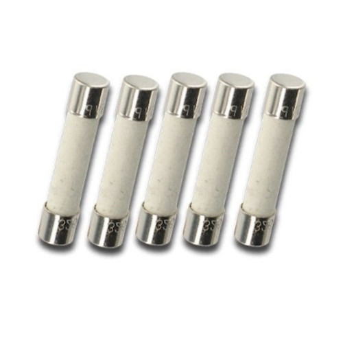 5x BUSSMANN USA brand 10A 250V SLOW Blow CERAMIC fuses 6X30mm MDA 10A