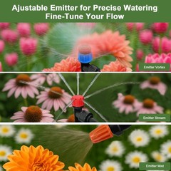 230FT Watering System for Outdoor Plants, QuickConnect Drip Irrigation Kit fo…