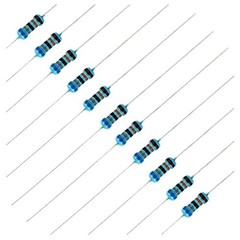 BOJACK 1350 Pcs 50 Values Resistor Kit 0 Ohm-5.6M Ohm with 1% 1/4W Metal Film