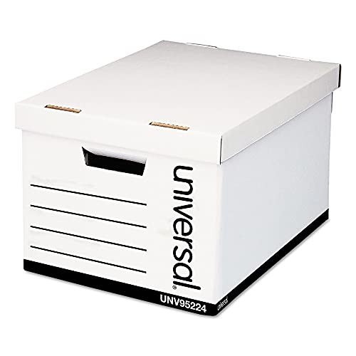 UNIVERSAL HEAVY-DUTY FAST ASSEMBLY LIFT-OFF LID STORAGE 95224 – WHITE