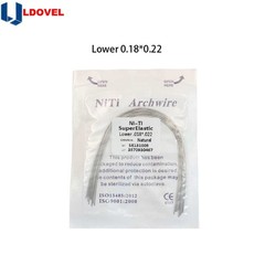10pcs/pk Dental Ortho Elastic Niti Arch Wire Rectangular Natural Bracket Braces