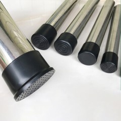 Black Chair Table Feet Stick Pipe Tubing End Cover 6mm~63mm Caps Cap PVC Rubber