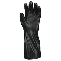 Mcr Safety Cp7l Cp7 Chemical Resistant Gloves, Butyl, 14 In L, 7 Mil, Black, L,