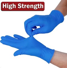 100 4mil NITRILE Disposable Blue Medical Exam Gloves Latex Powder Free S M L XL