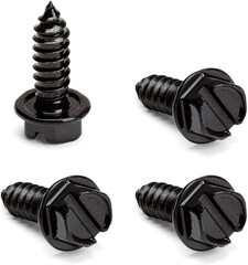 Black License Plate Screws,Rustproof Black License Plate Screws for Securing Lic