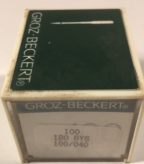 BOX OF 100 GROZ-BECKERT INDUSTRIAL SEWING NEEDLES 180GYS SIZE 100/40