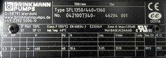 Brinkmann Pumps SFL1350/440+1360 Submersible Pump 60Hz 6.3kW 460V 13m 700l/min -Unused