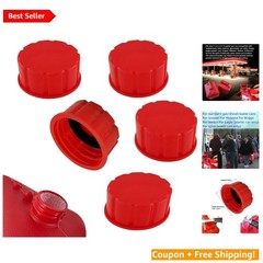 Upgrade Your Fuel System – 5 Pack Gas Can Cap Replacement for 1-5 Gallon Tanks