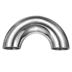1″ OD 180 Degree Sanitary Extended Pipe Stainless Steel Mandrel Bend Elbow