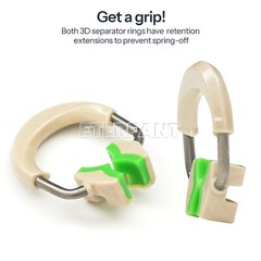 3D Separator Dental Matrix Bands Rings Clamp Clip Titanium Matrices Fit Garrison