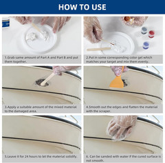 Fiberglass Boat Repair Kit (Color Match), Gel Coat Repair Kit for Boats, Marine