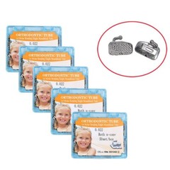 200Pcs Dental Buccal Tubes Orthodontic 1st Molar Tube Roth 022 Convertible Mesh