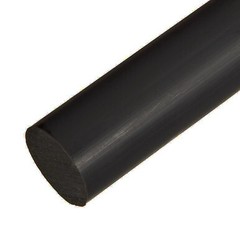 0.625 (5/8 inch) x 36 inches, G10 FR4 Glass Epoxy Round Rod, Black, Bar Stock