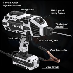 Portable Electric Welding Machine, Upgraded 110V ARC Welder, 20-120A, IGBT In…