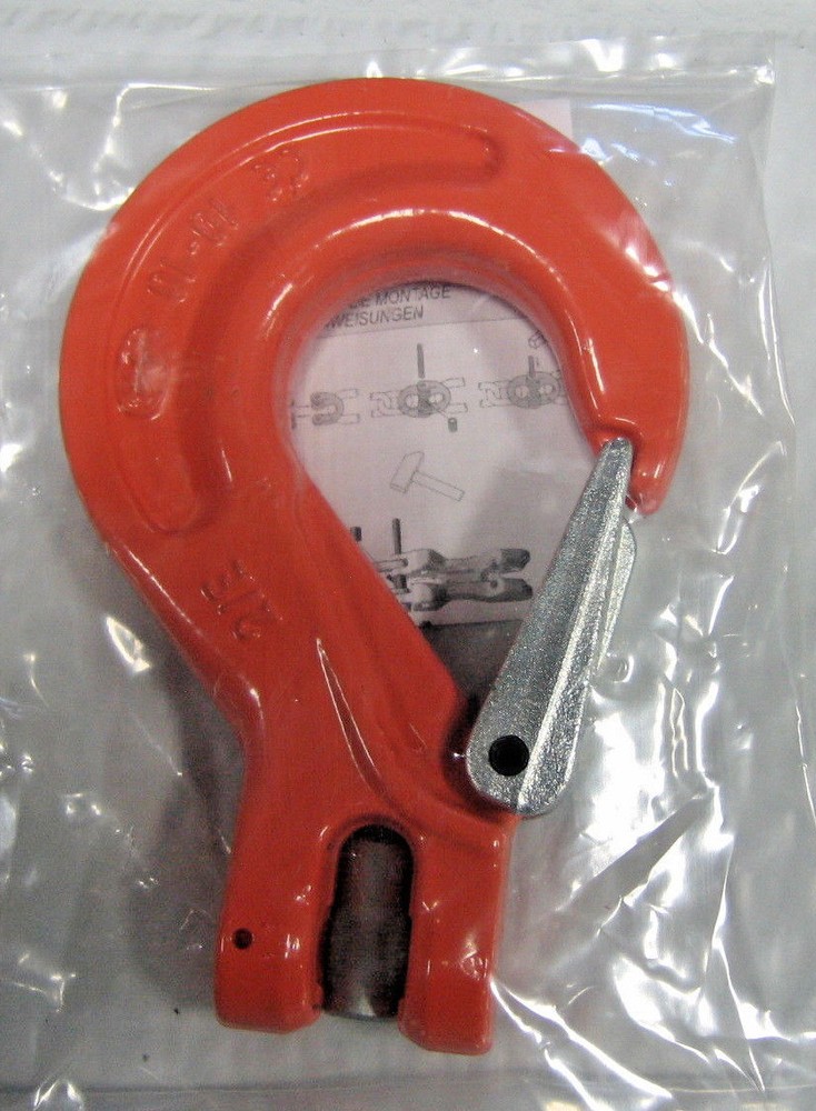 3/8″ Grade 100 Clevis Sling Hook with fordged Latch, Made in Italy. Free S&H