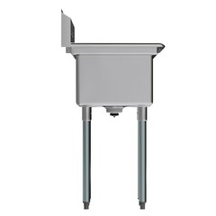 29 in. x 22 in. Stainless Steel Sink. 16 in. x 14 in. Bowl and Right Drainboard