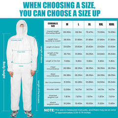Hazmat Suits 30Pack Disposable Protective Coveralls, Heavy Duty Full Body Painte